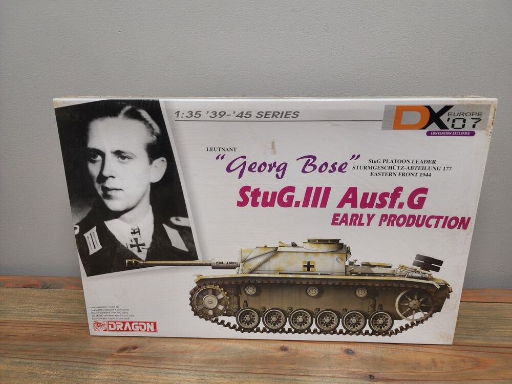 Dragon DX Europe '07 Georg Bose StuG.III Ausf F Early 1/35 Sealed 6417